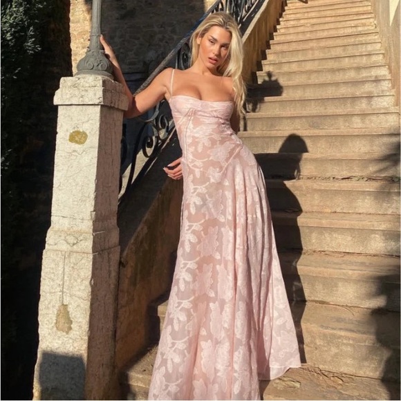 House of CB Seren Light Pink Dress - Picture 5 of 11